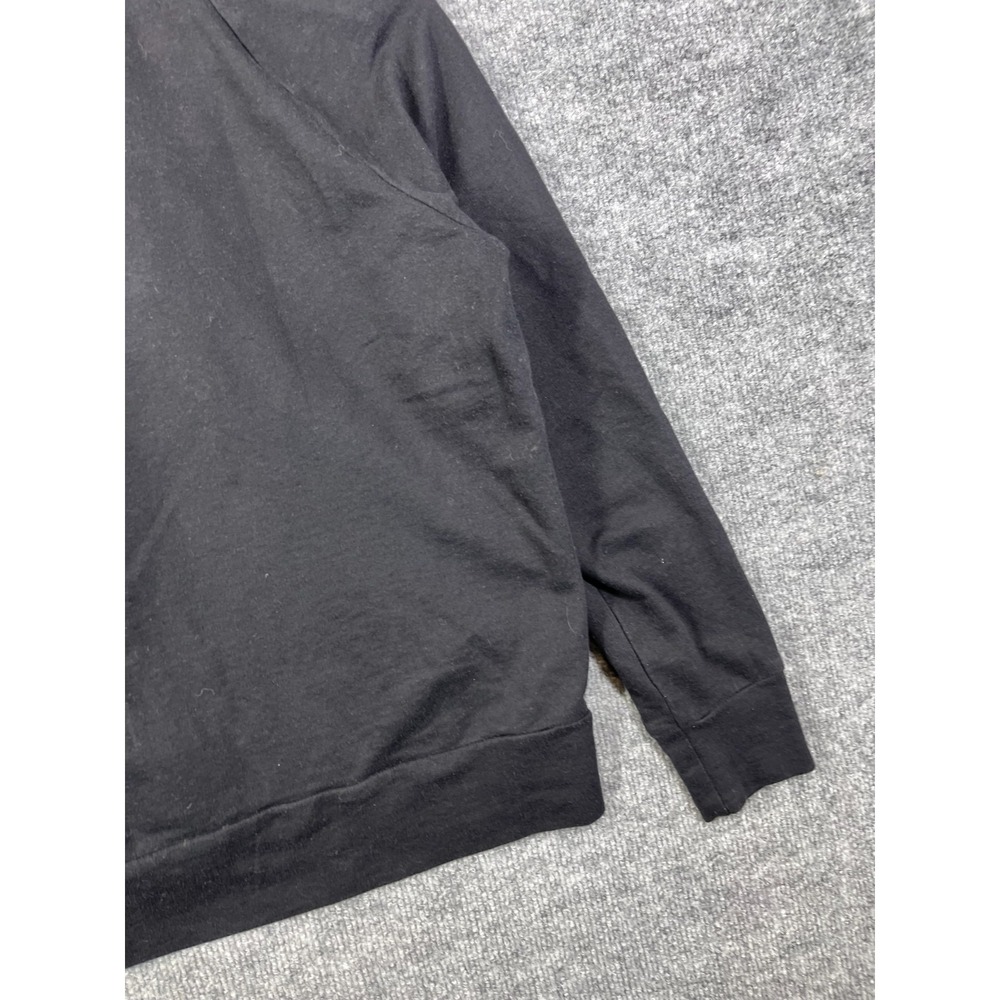 A.N.A Sweatshirt Womens Small Black Lace up French Terry Long Sleeve Warm Cozy - Picture 10 of 12